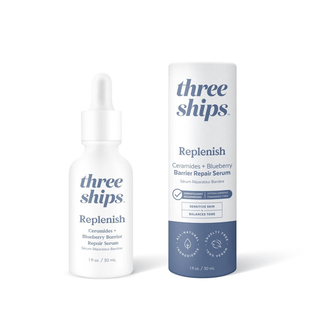 Three Ships-Replenish Ceramides + Blueberry Barrier Repair Serum-